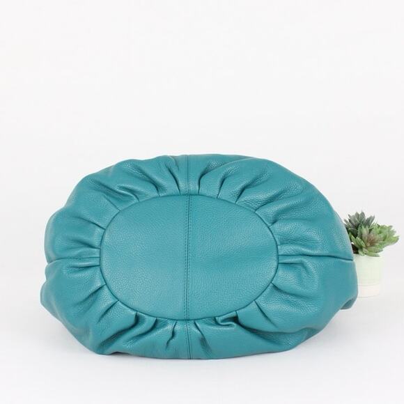 Bodhi Leather Turquoise Shoulder Bag - Picture 7 of 10